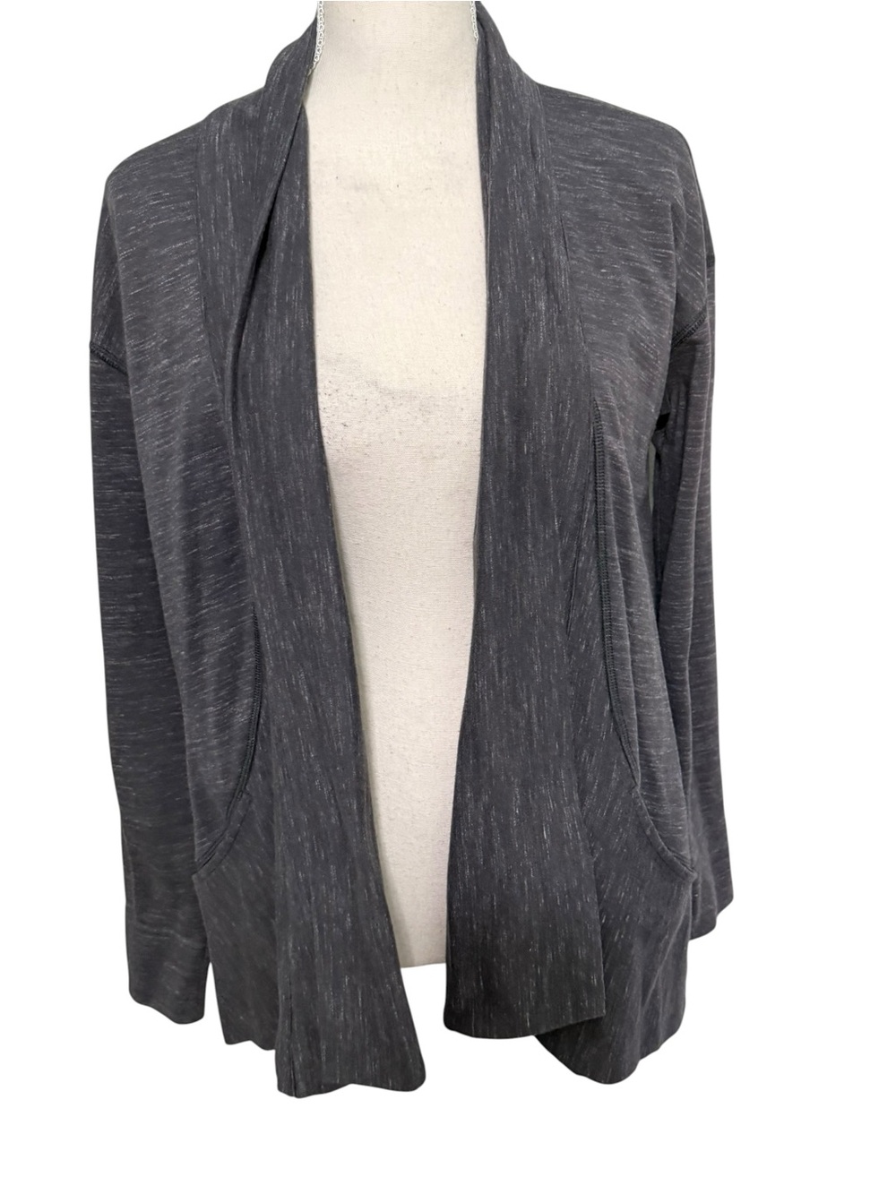KUHL Womens Charcoal Grayβ Space Dye Open Front Cardigan Sweater Small